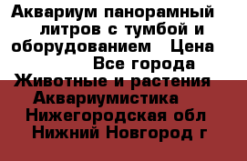 Аквариум панорамный 60 литров с тумбой и оборудованием › Цена ­ 6 000 - Все города Животные и растения » Аквариумистика   . Нижегородская обл.,Нижний Новгород г.